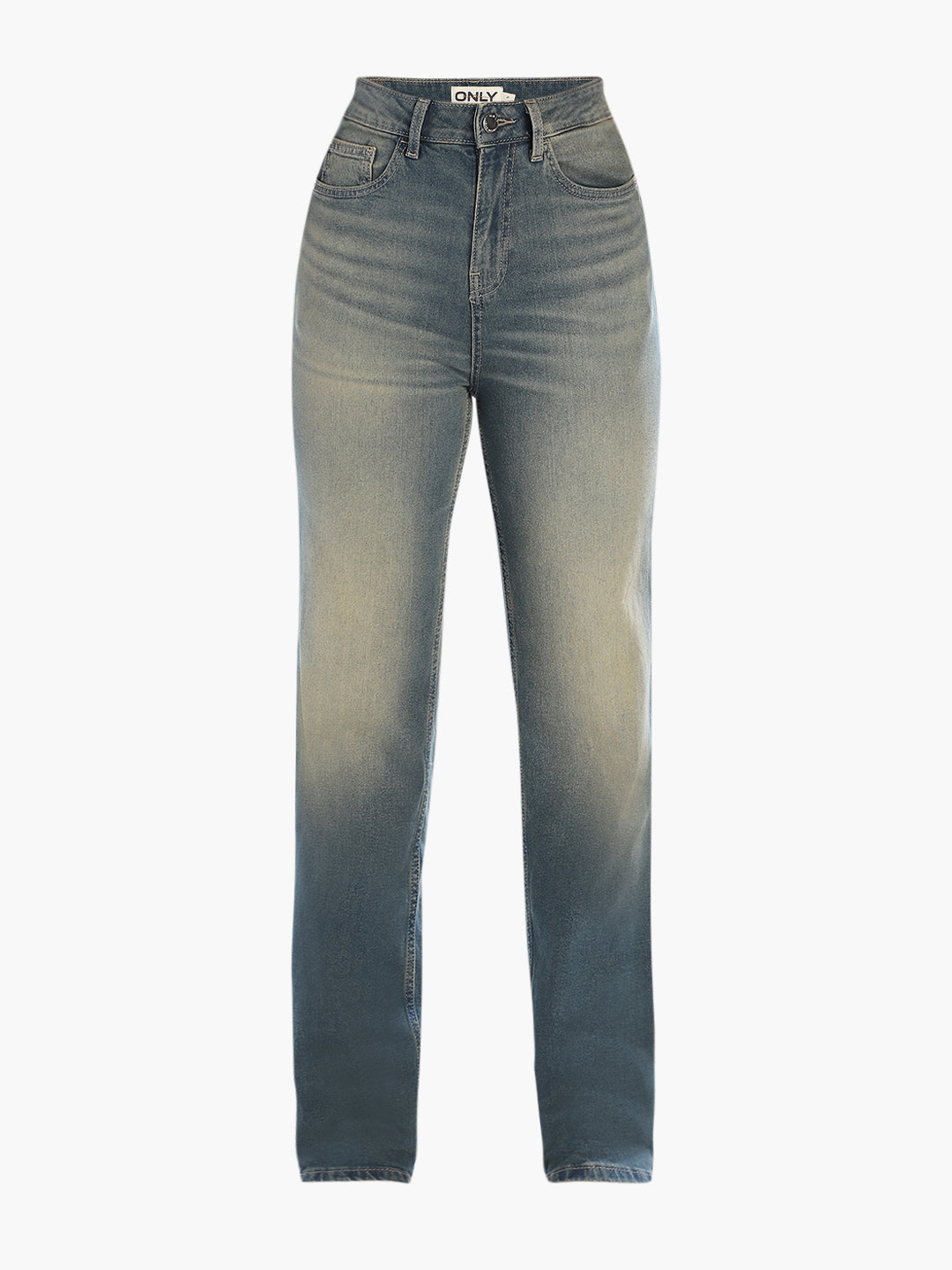 Vintage Washed Straight Fit Jeans
