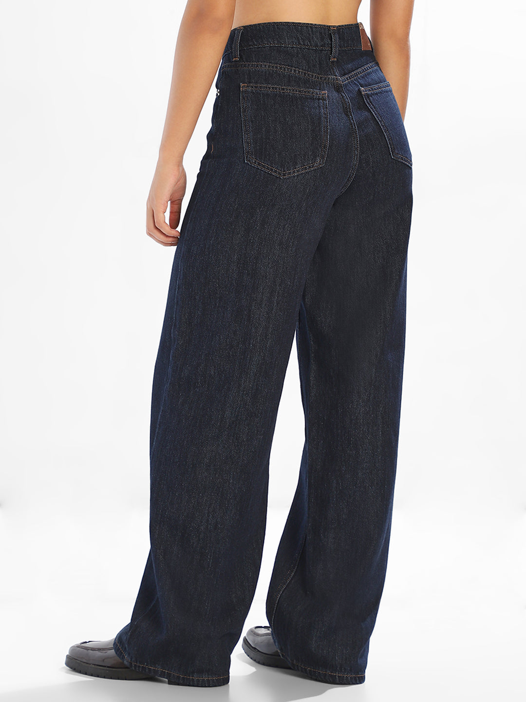 Dark Blue Slouchy Fit Jeans