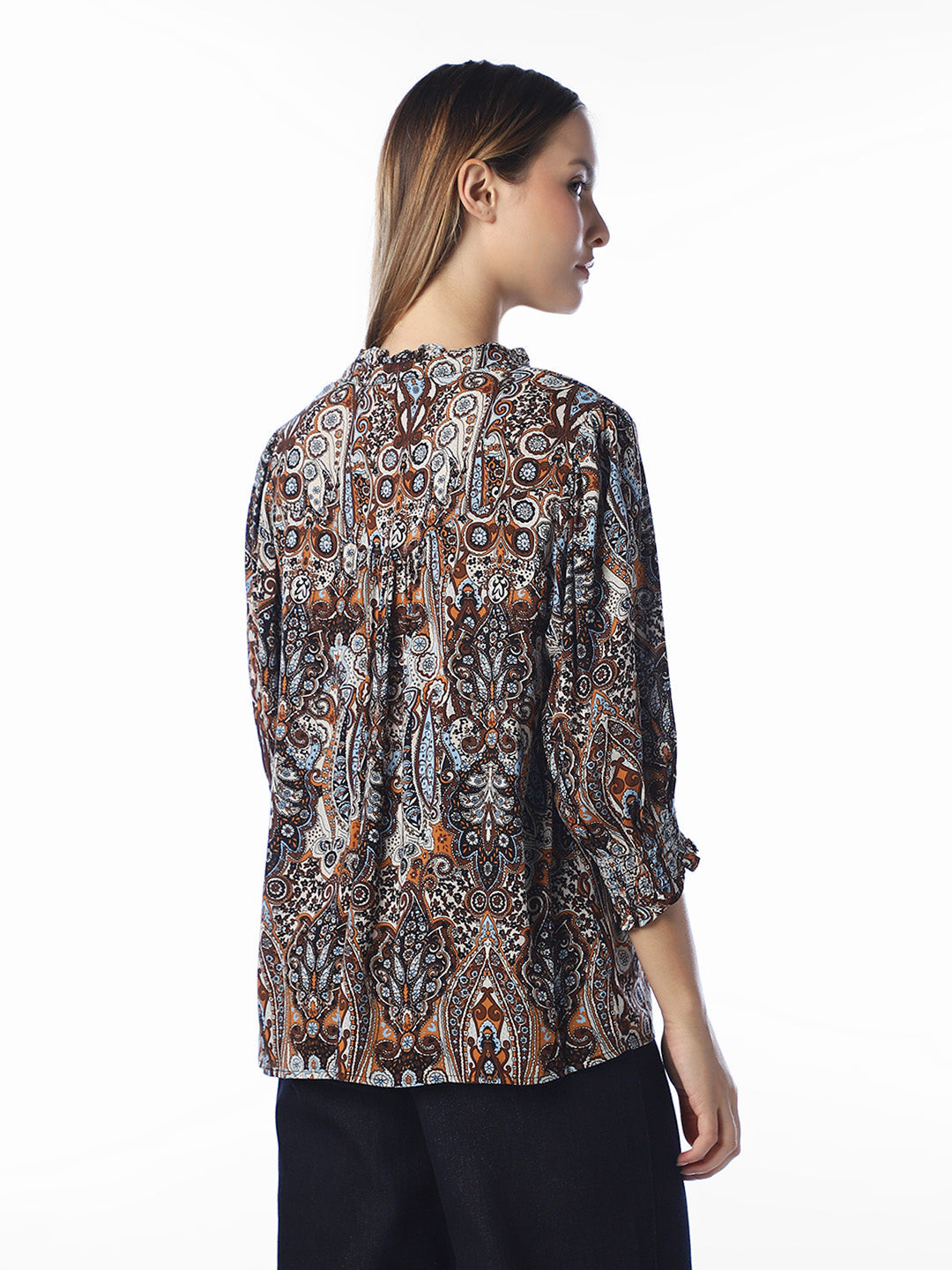 Brown Printed Shirt