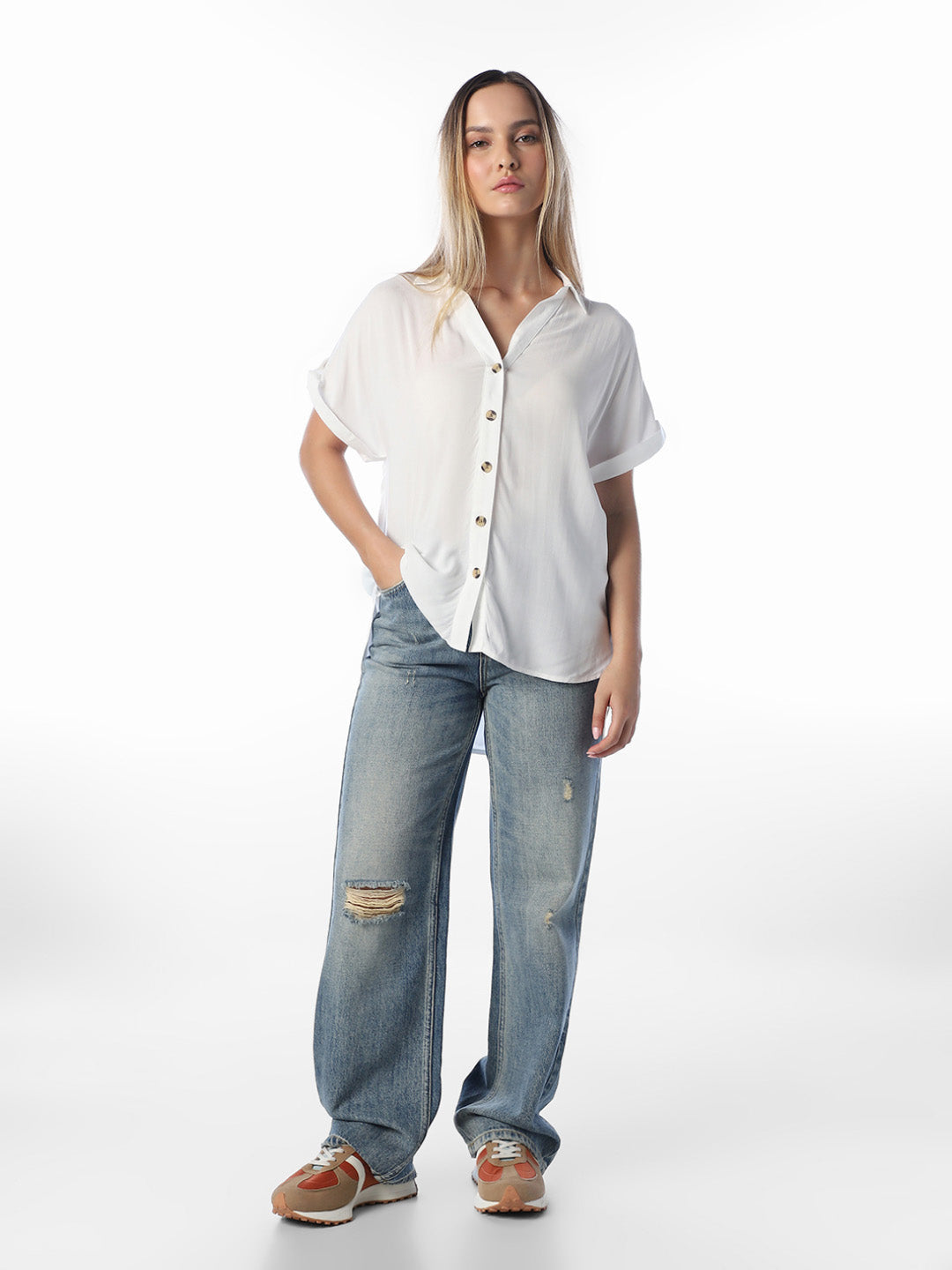 White Viscose Shirt