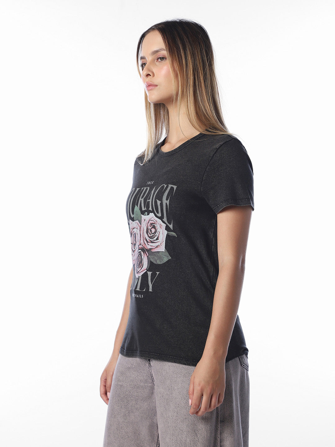 Black Printed T-shirt