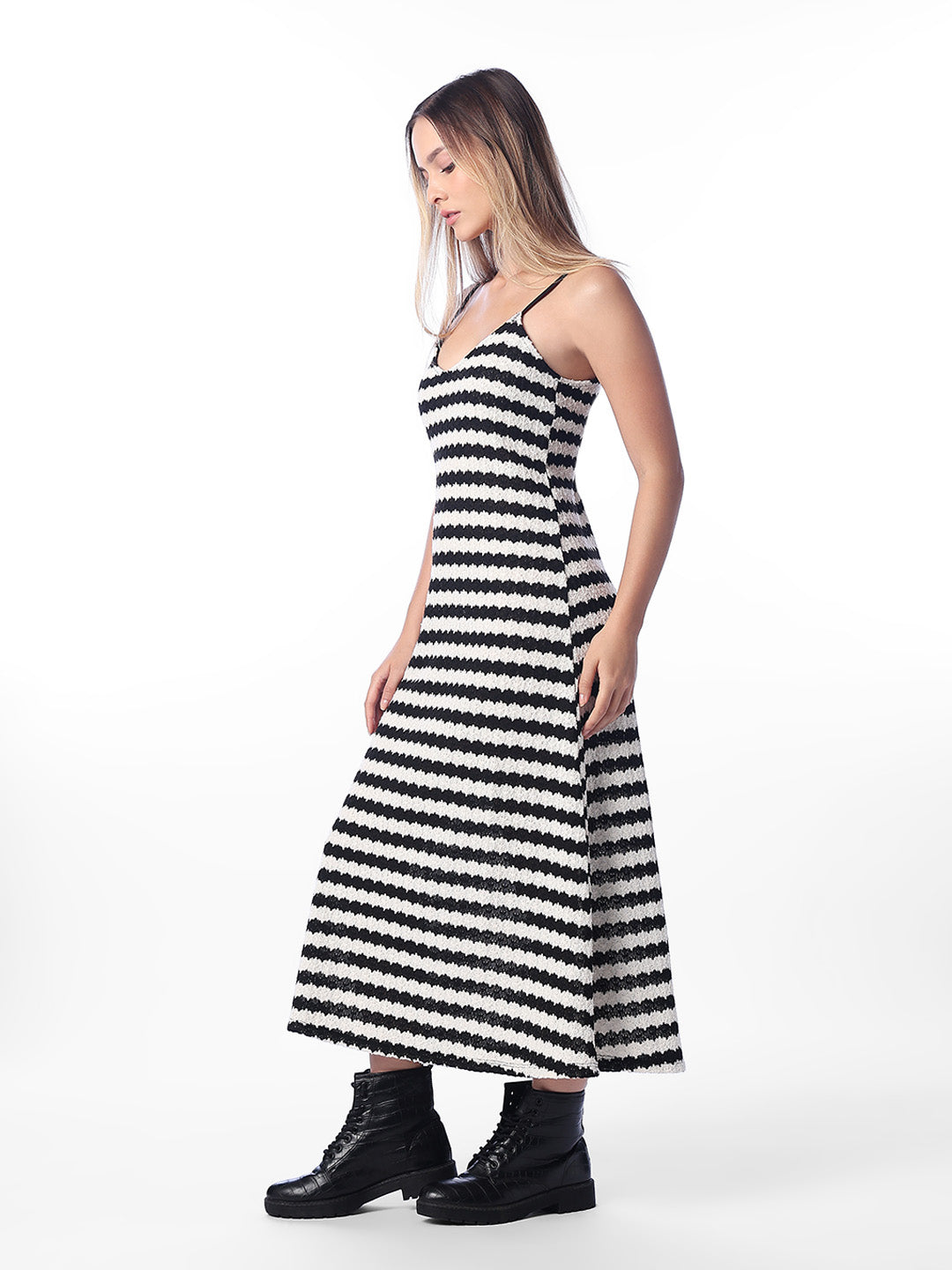 Black Striped Dress