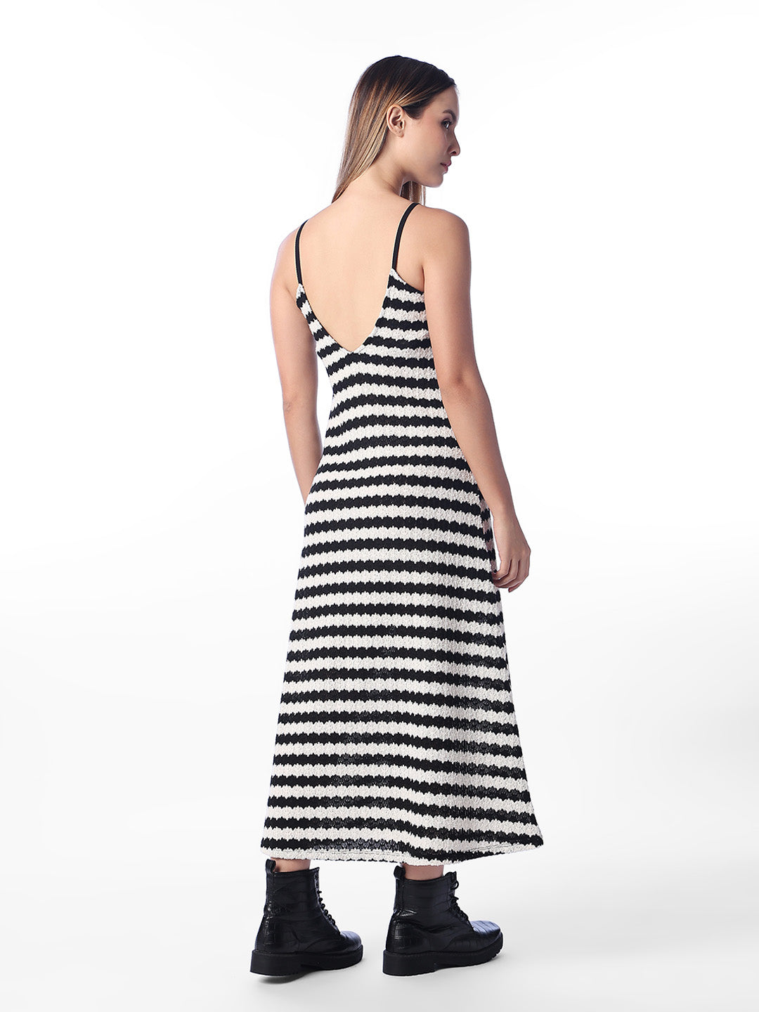 Black Striped Dress
