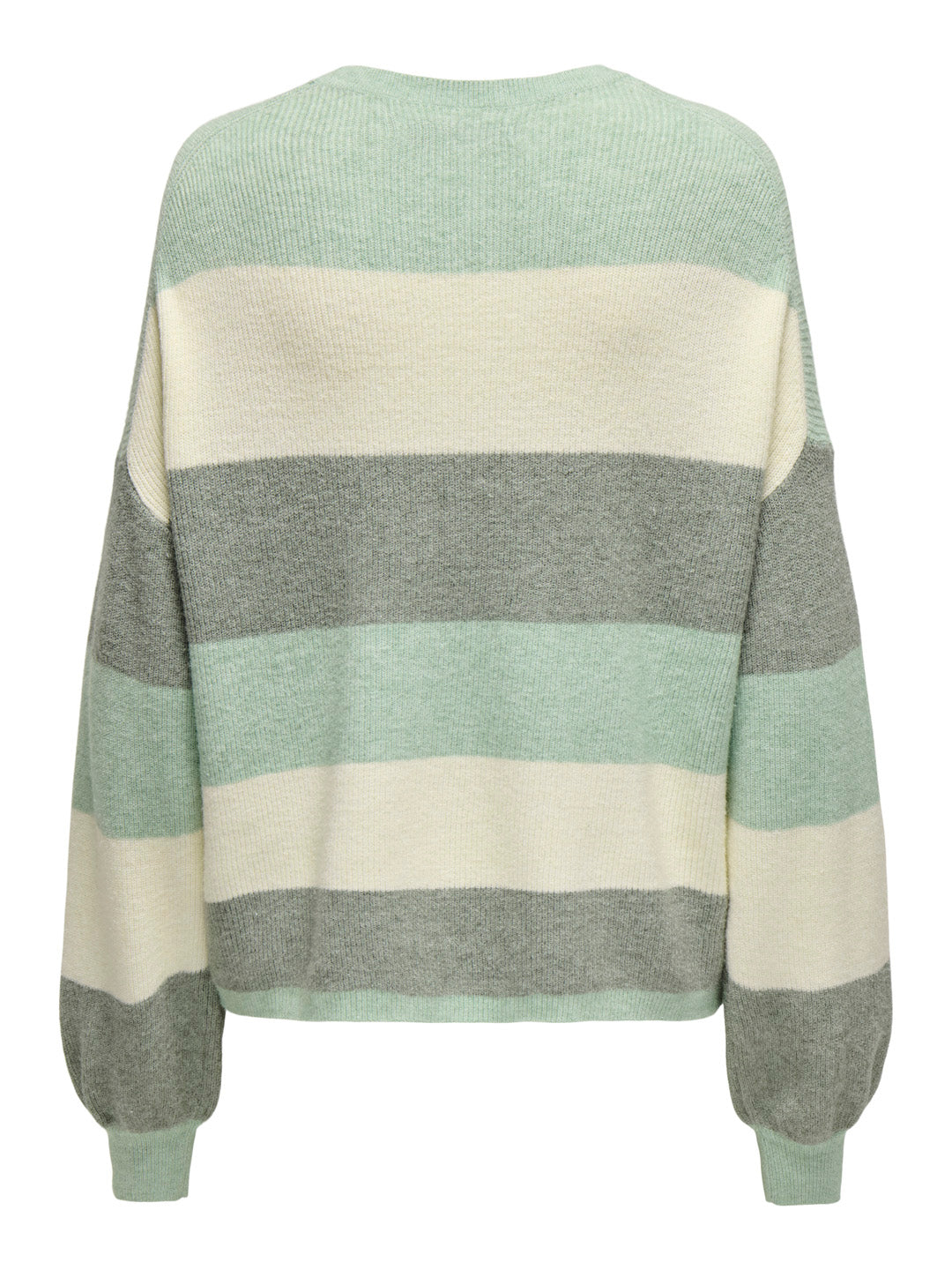 Green Oversized Colourblocked Pullover