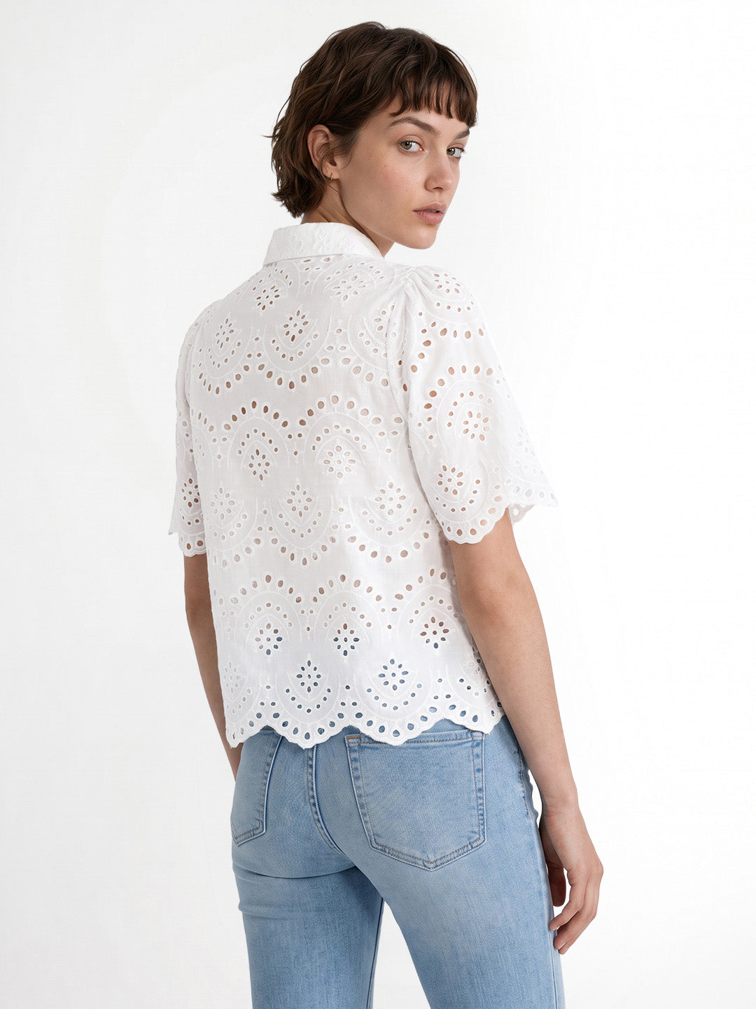 White broderie anglaise Shirt