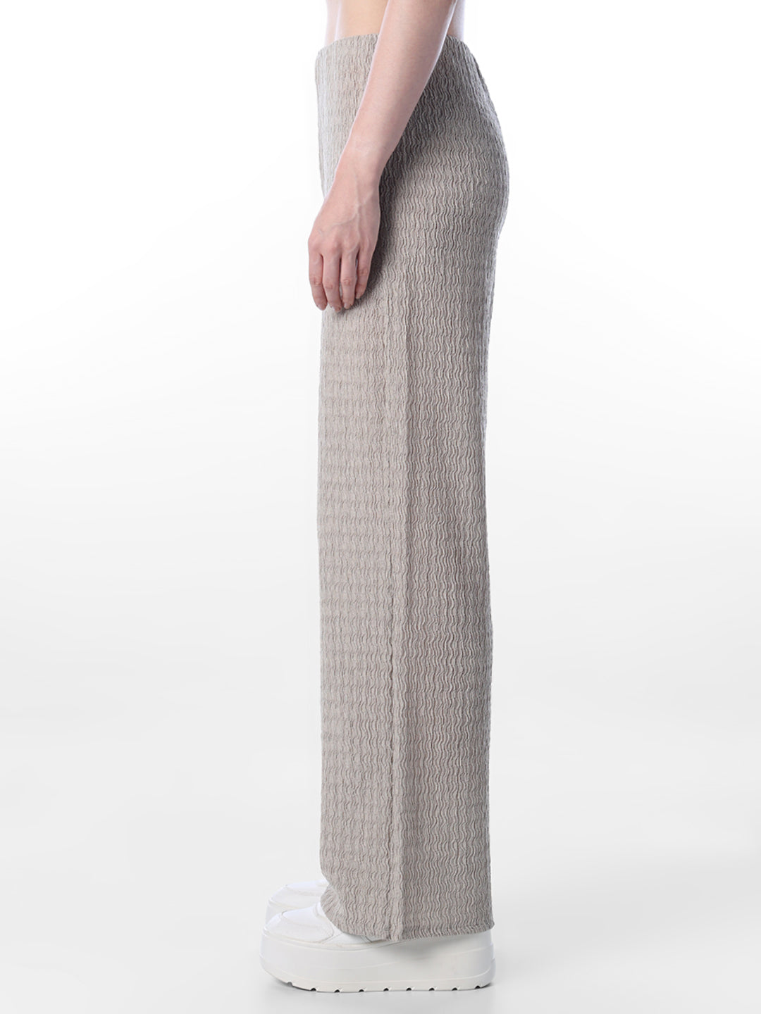 Grey Regular Fit Pants