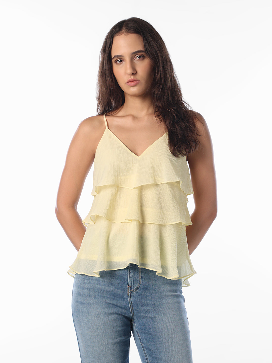 Tiered Ruffle Cami Top