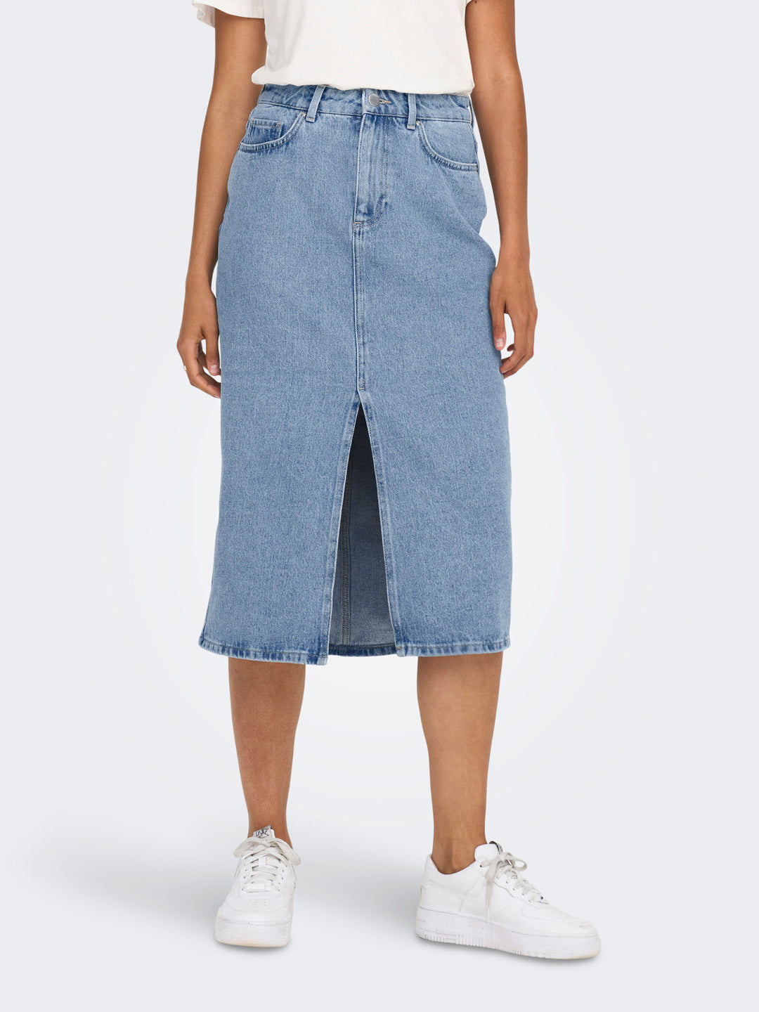 Light Blue Denim Skirt