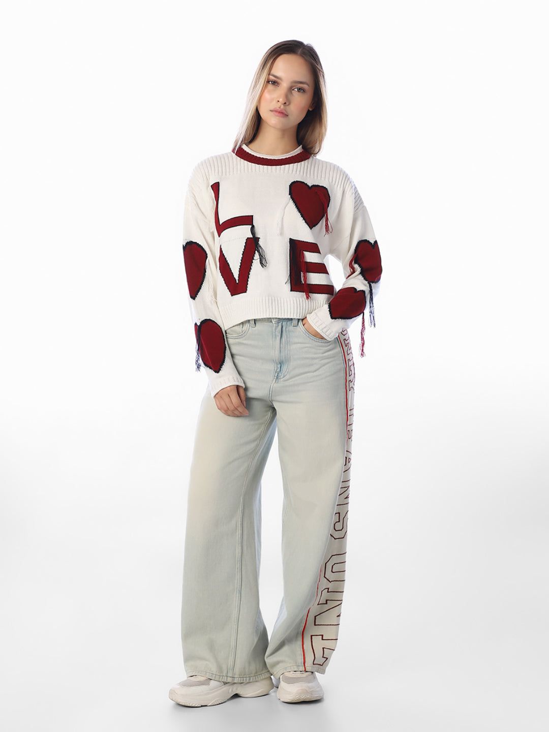 Printed Relaxed Fit Pullover