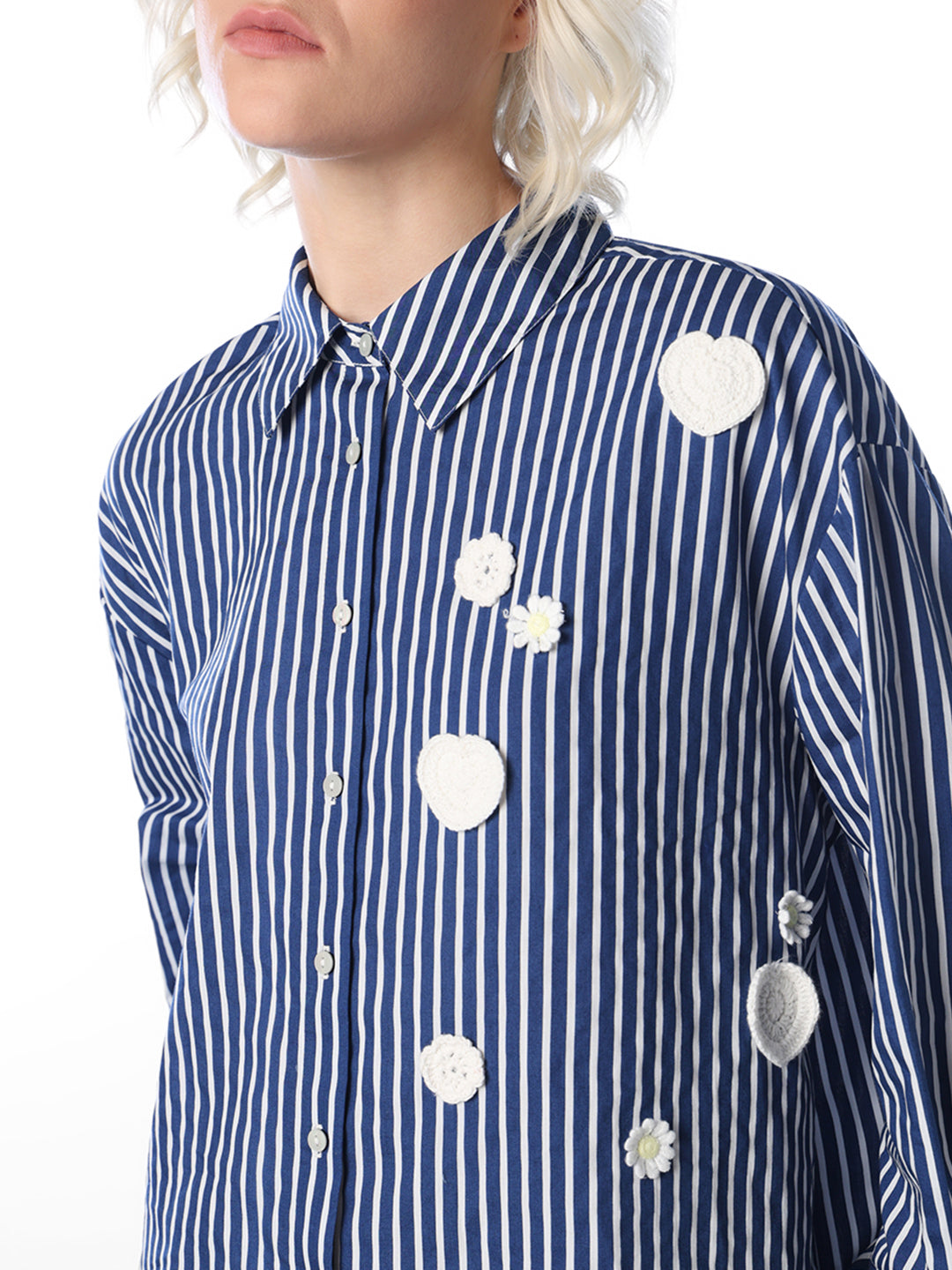 Blue Striped Cotton Shirt