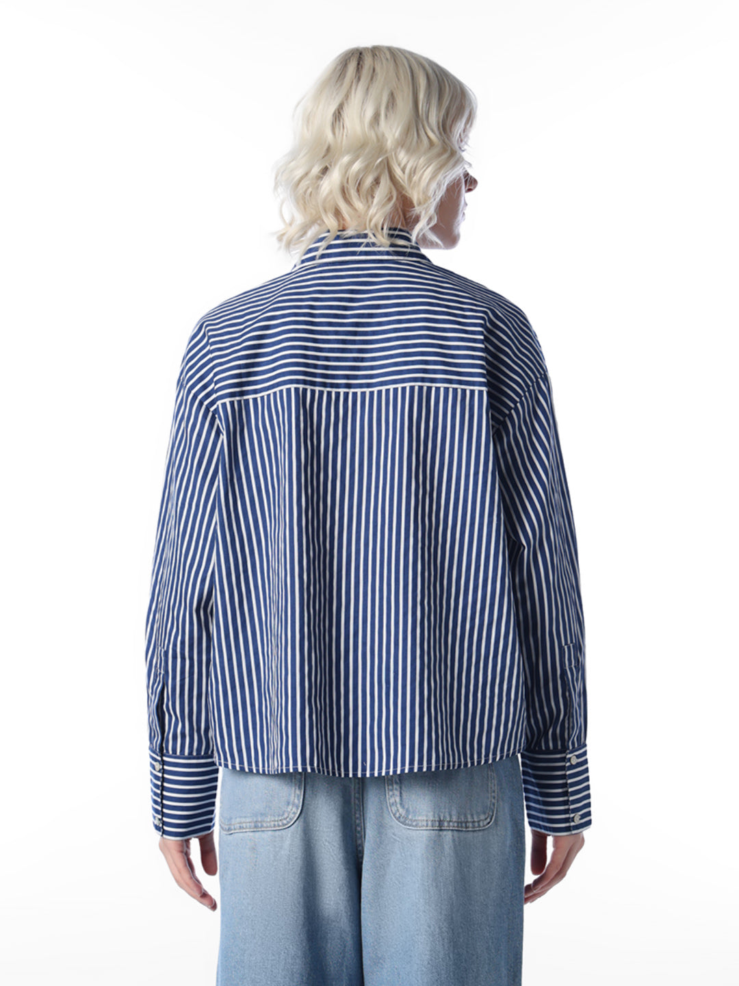 Blue Striped Cotton Shirt