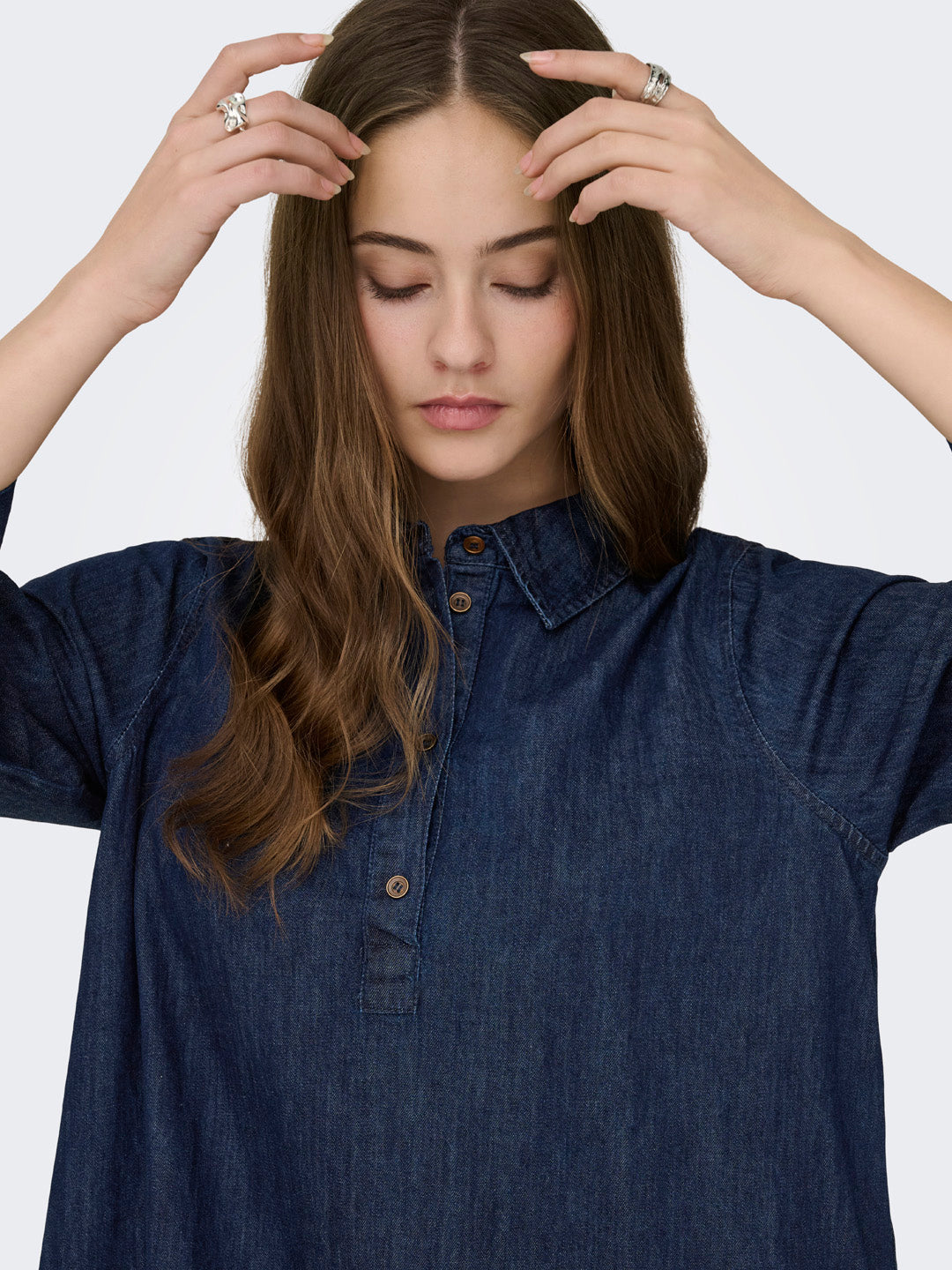 Dark Blue Oversized Denim Dress