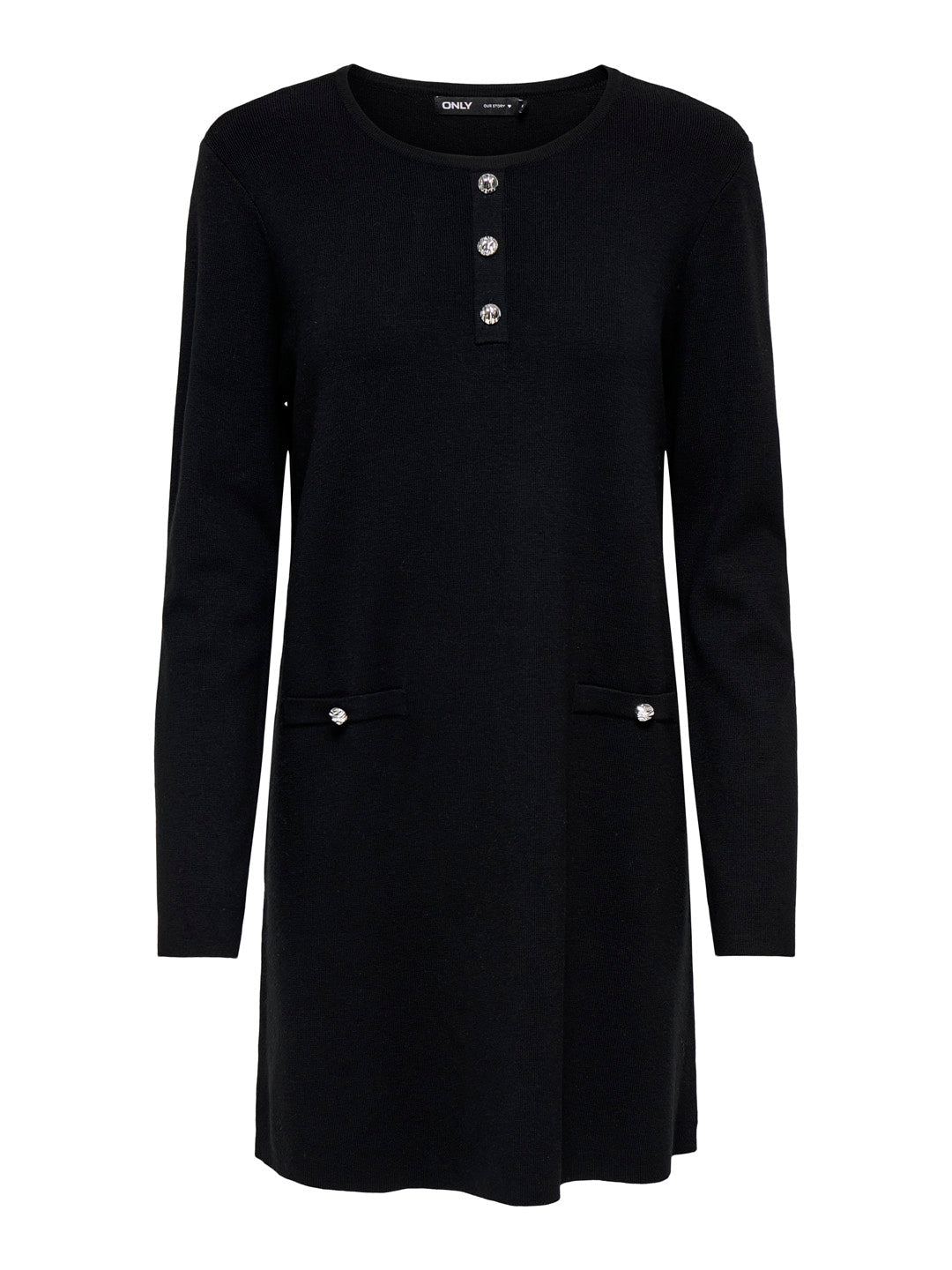 Black O-Neck Dress