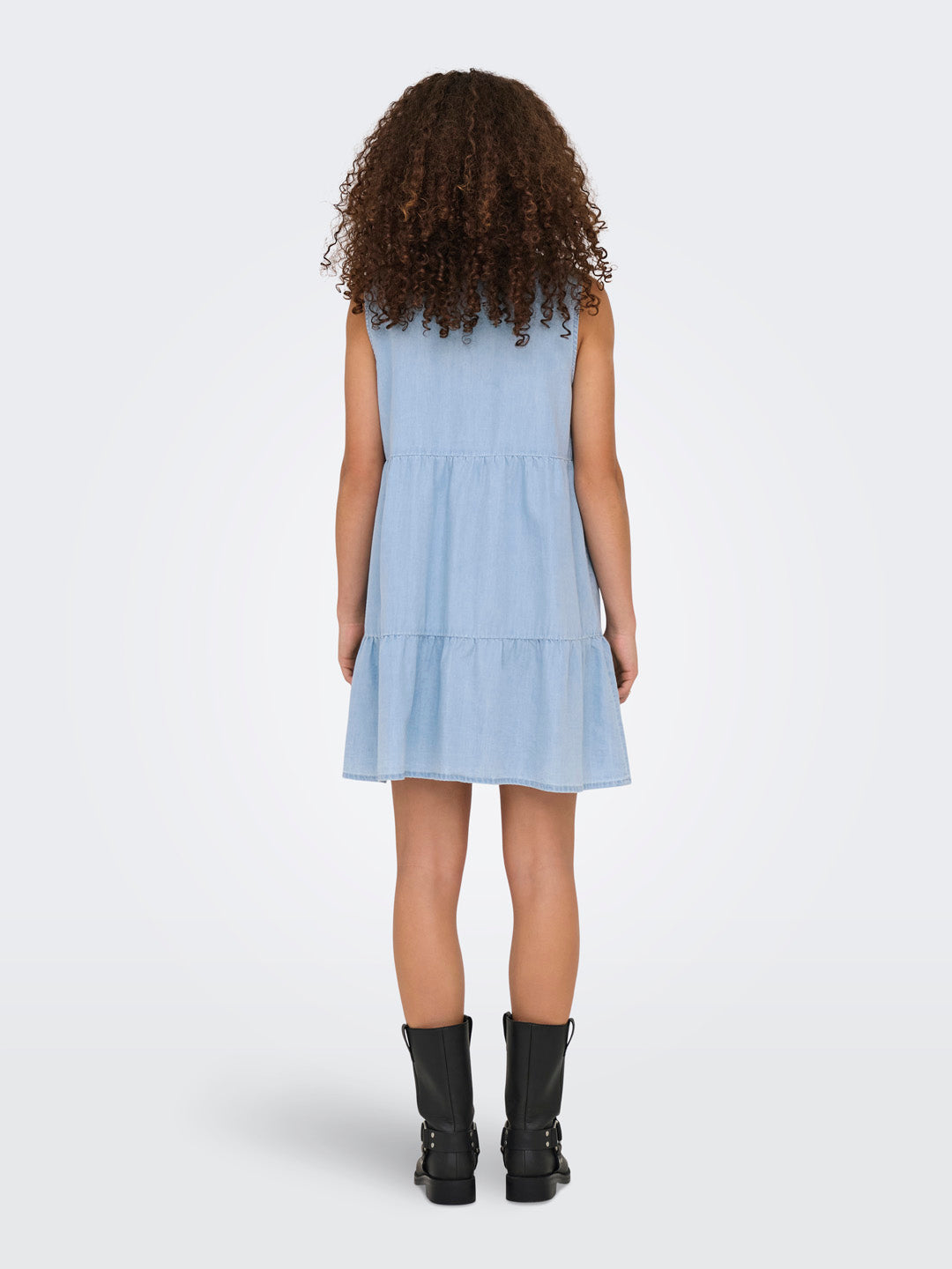 Light Blue Denim Shirt Dress