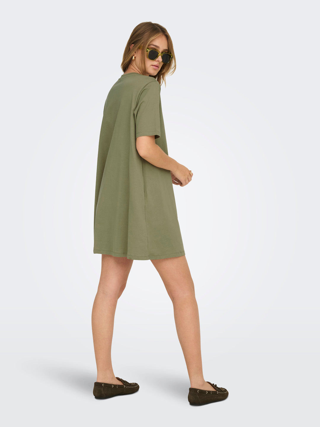 Olive Green T-shirt Dress