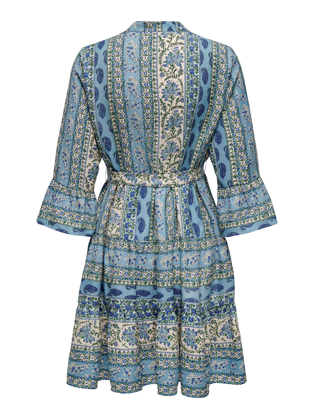 Printed Tiered Mini Dress