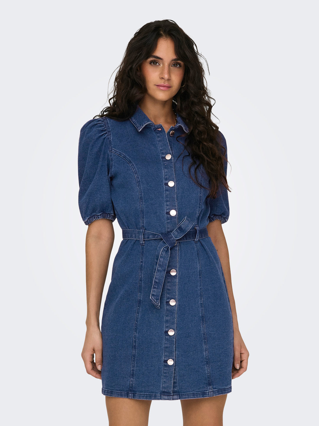 Blue Denim Shirt Dress