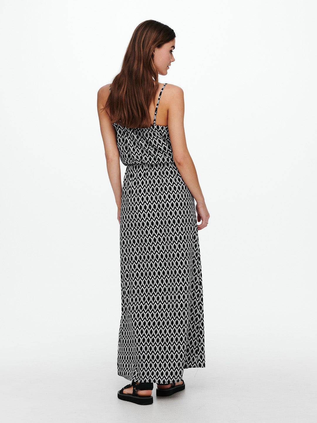 Black Printed Maxi Dress