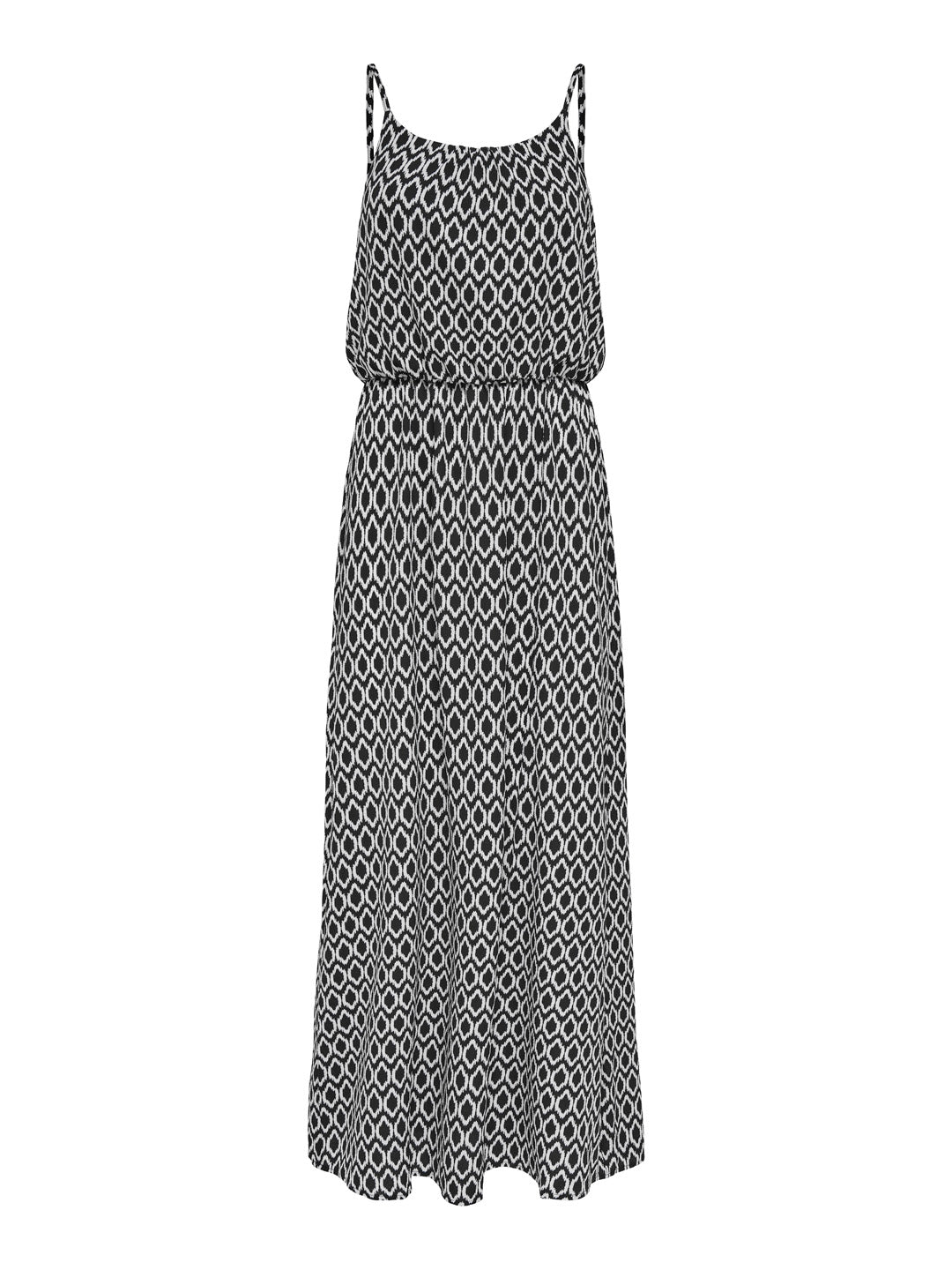 Black Printed Maxi Dress
