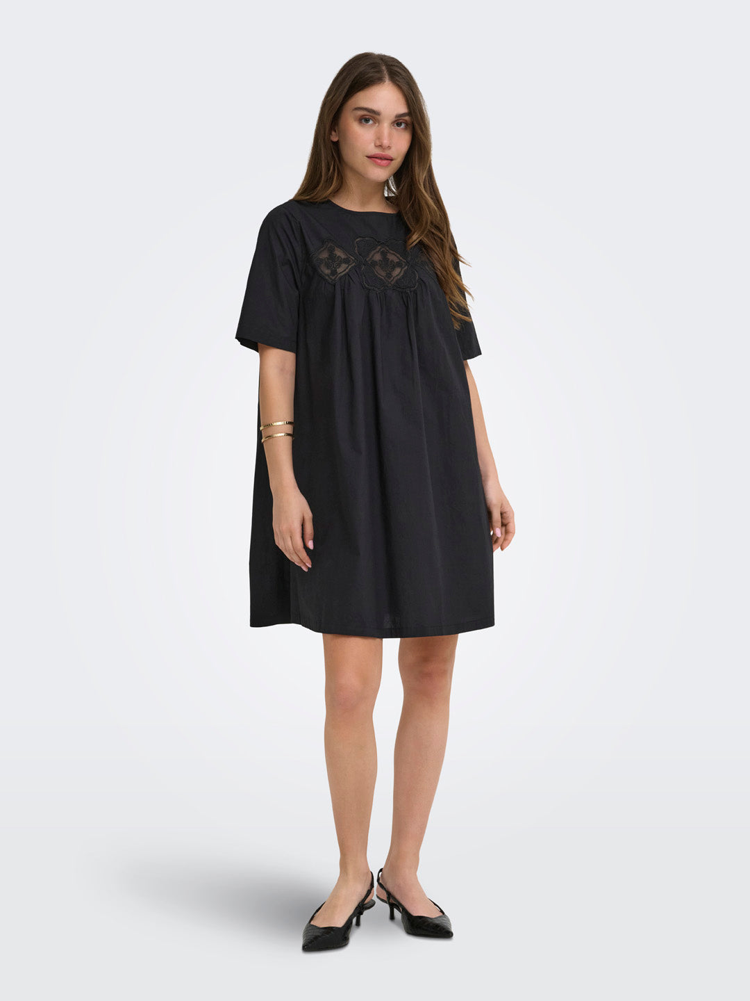 Embroidered Short Dress