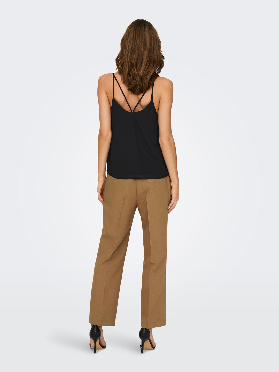 Black Strappy Camisole Top