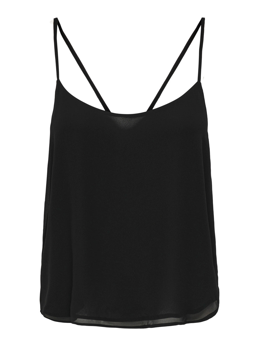 Black Strappy Camisole Top
