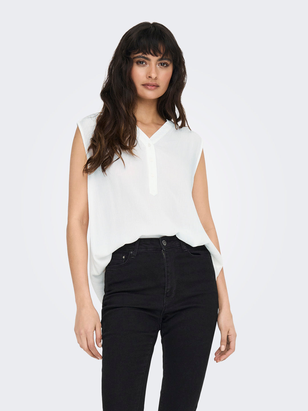 White Loose Fit Top