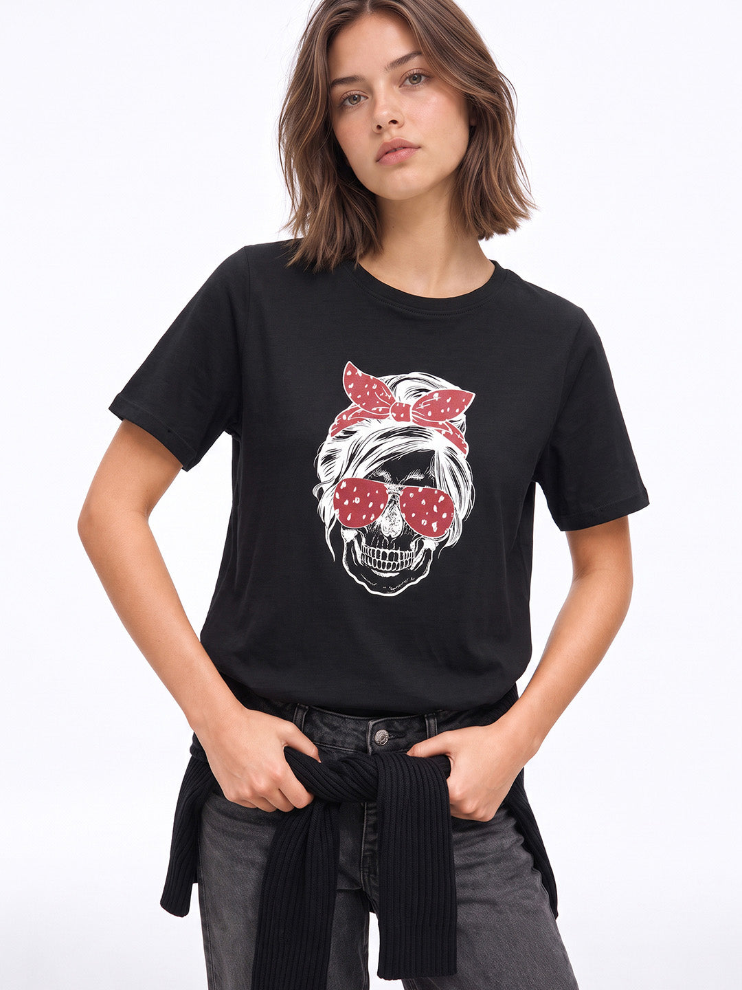 Black Printed T-shirt