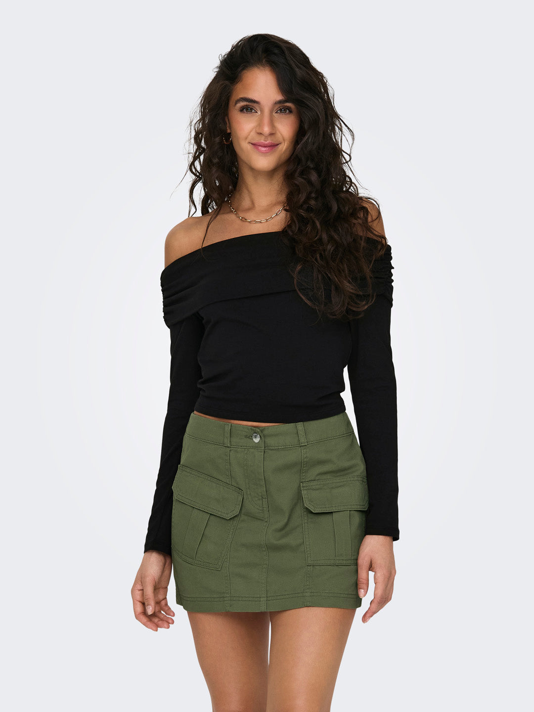 Black Off-Shoulder Top
