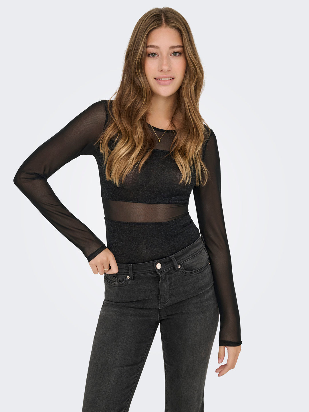 Black Glitter Bodysuit