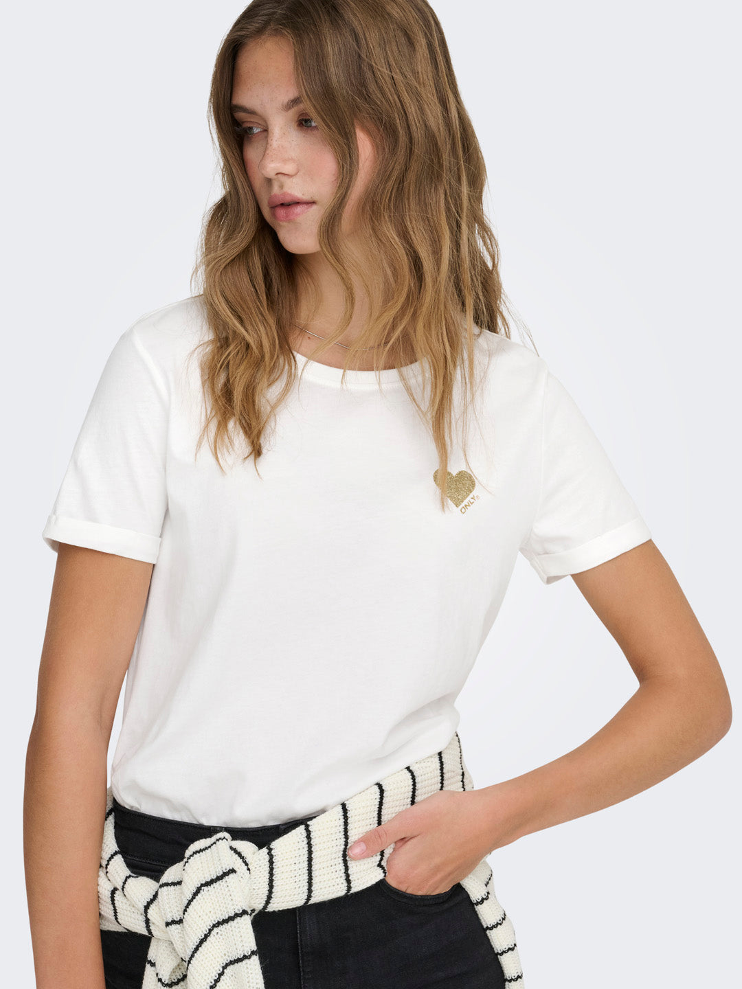 White Printed T-shirt