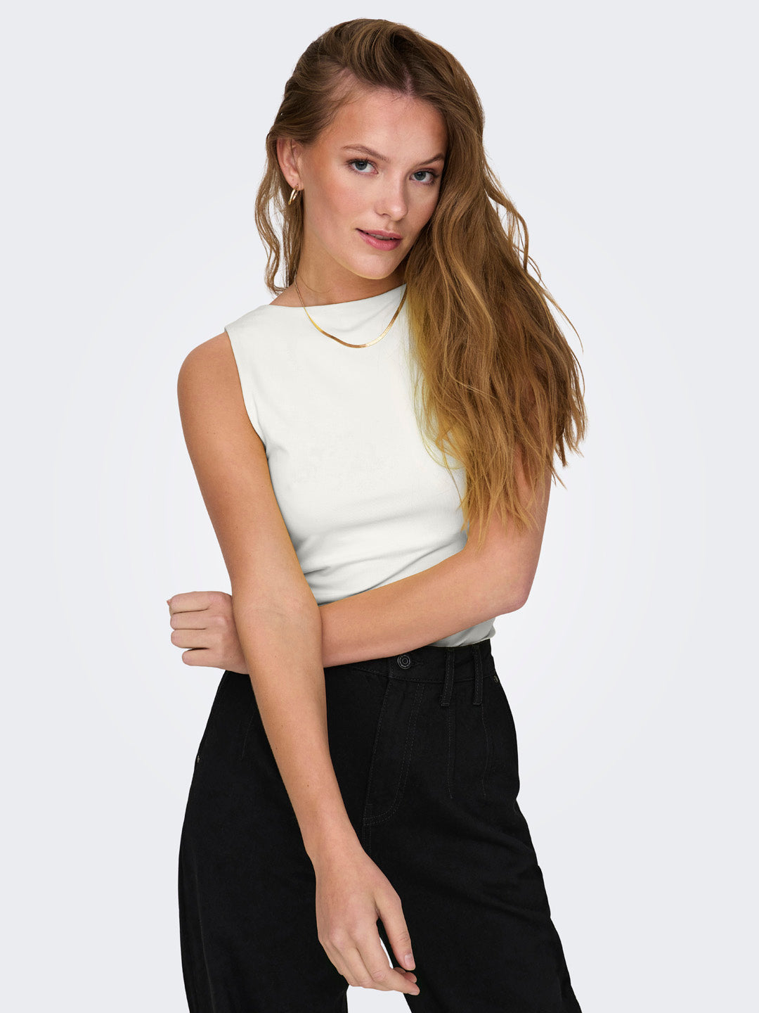 White Two-Way Fit Top