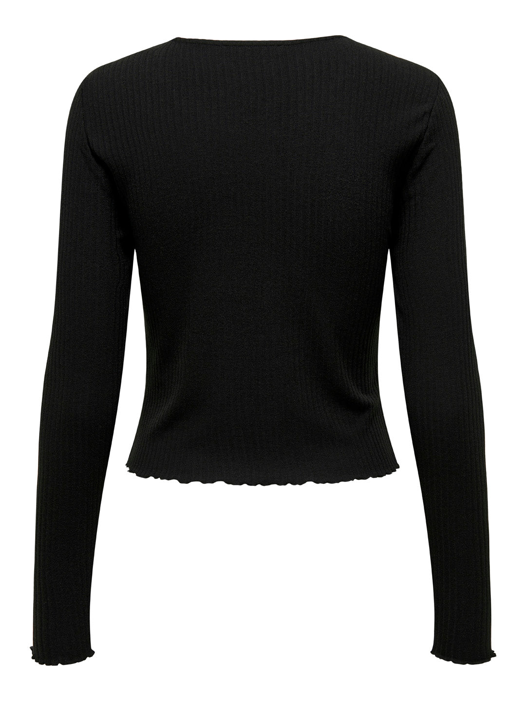 Black O-Neck Short Top