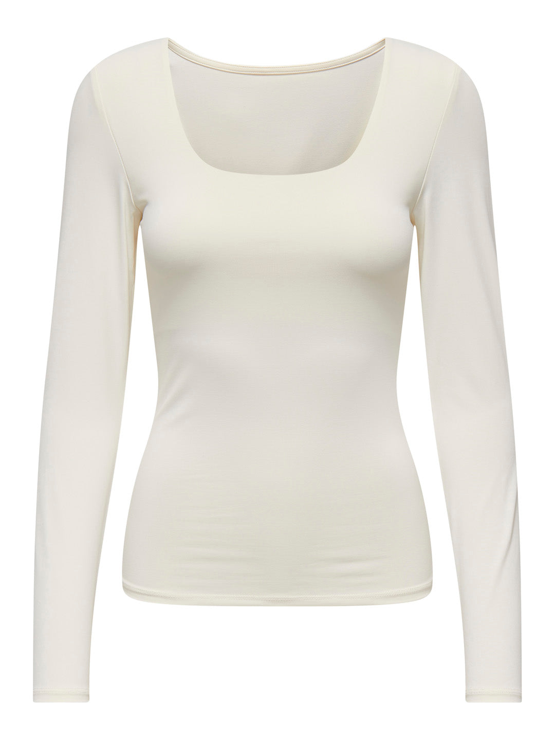 White Two Way Deep Neck Top