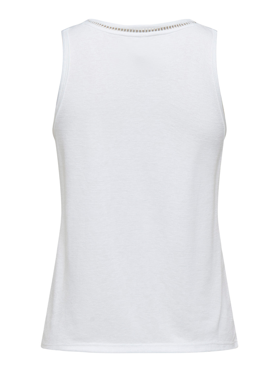 White V-Neck Tank Top
