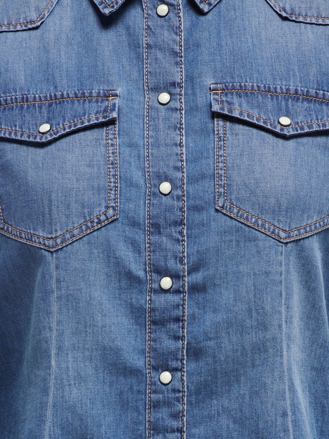 Blue Cotton Denim Shirt