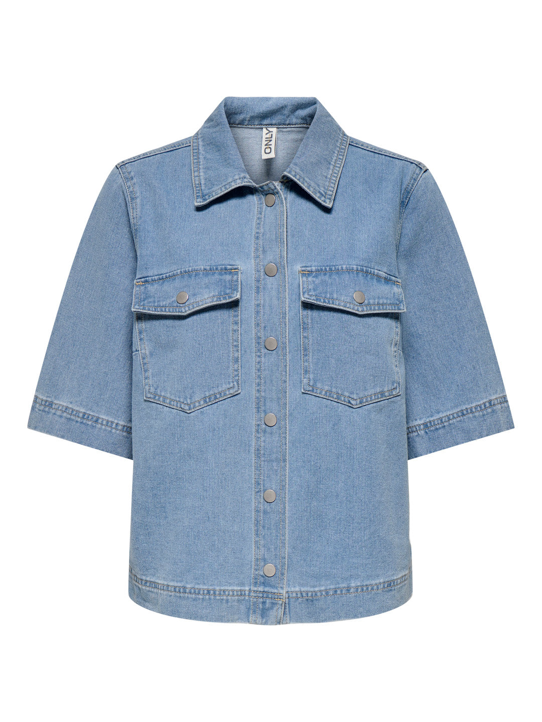 Light Blue Cotton Denim Shirt