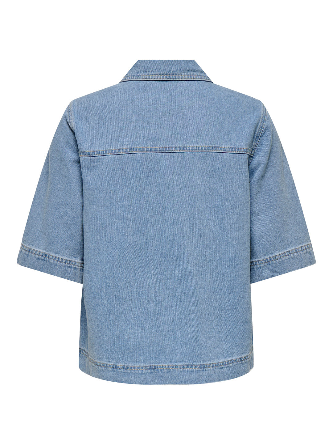 Light Blue Cotton Denim Shirt