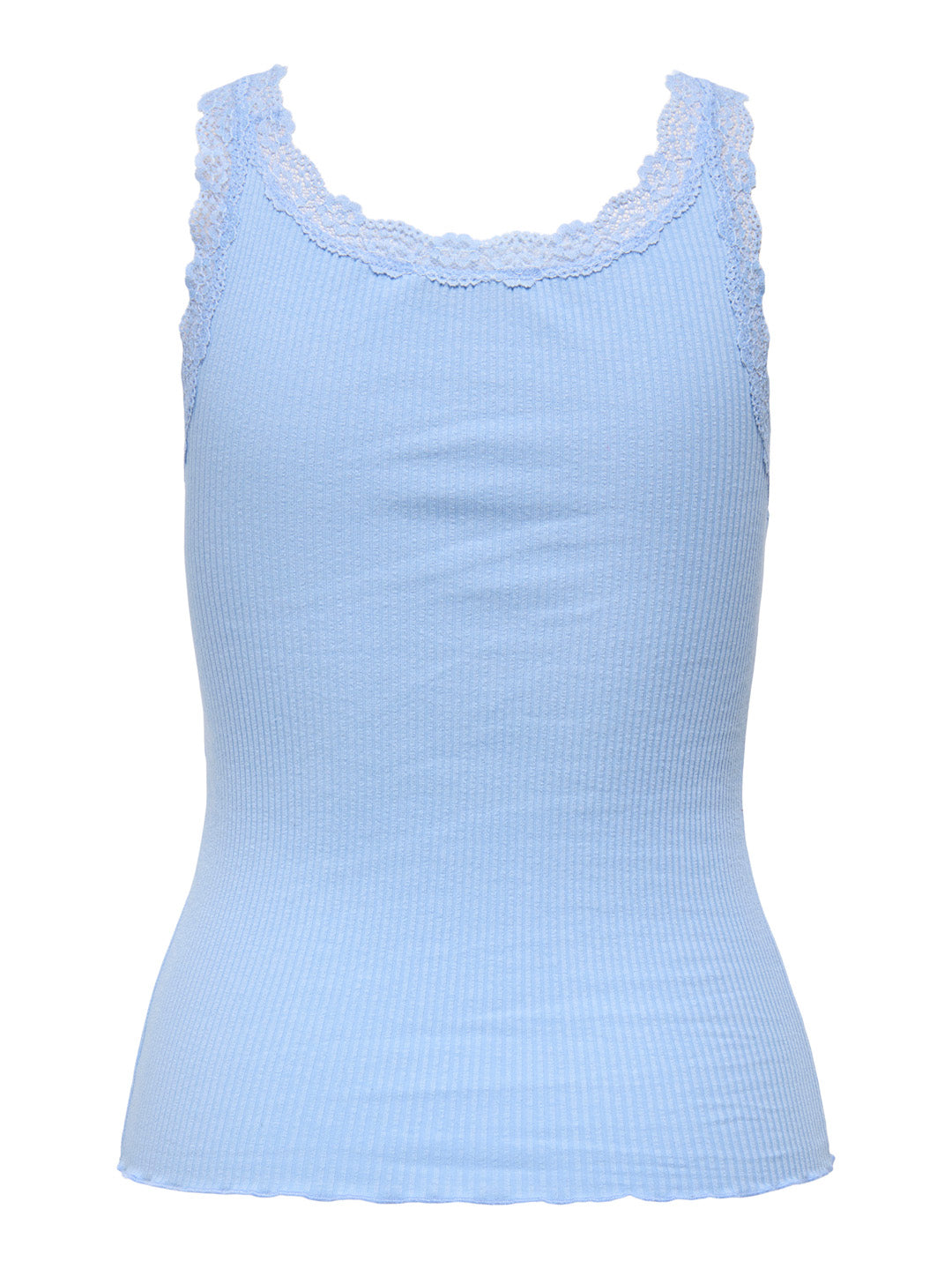 Light Blue Ribbed Tank Top