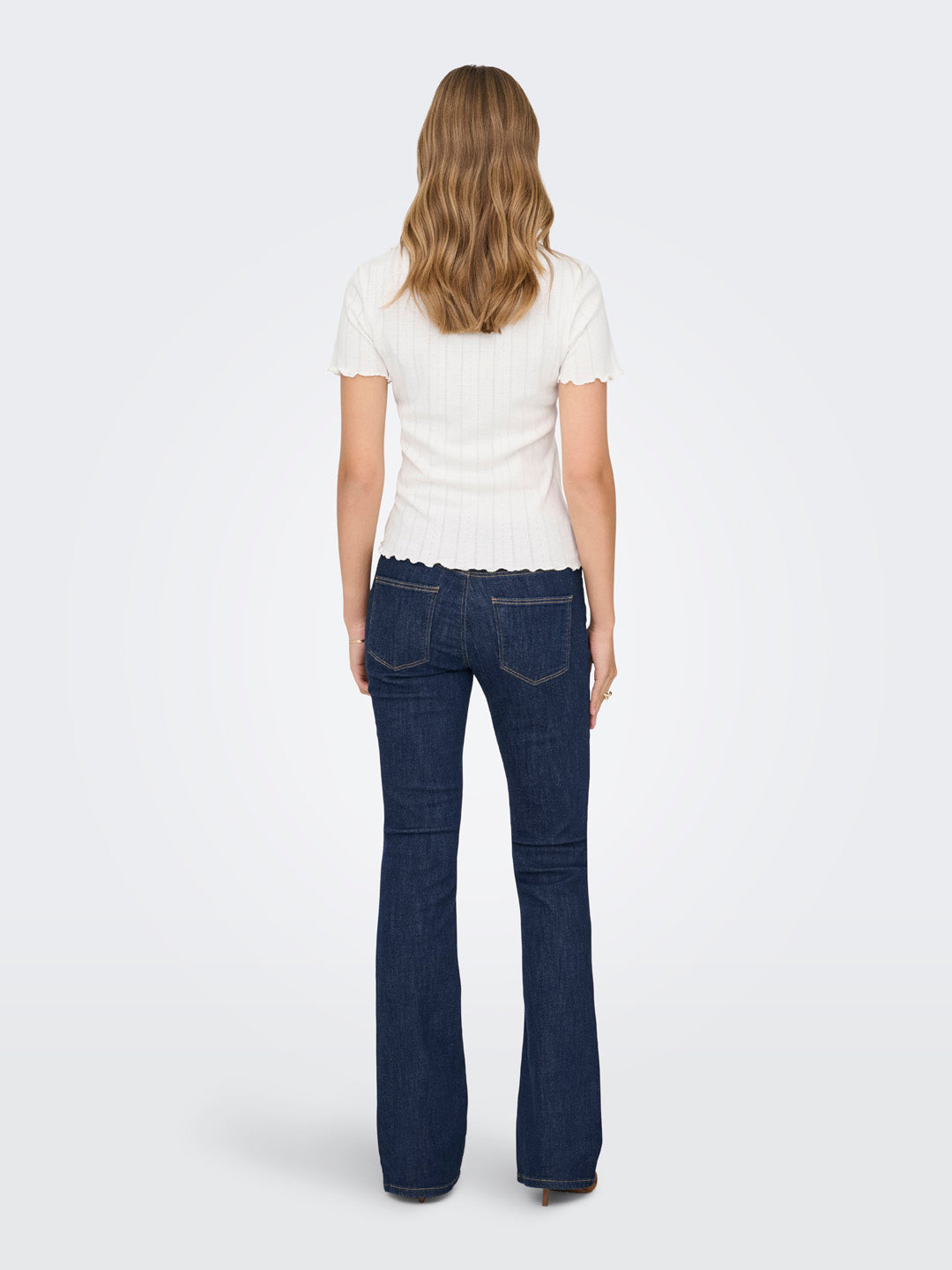 White O-Neck Top