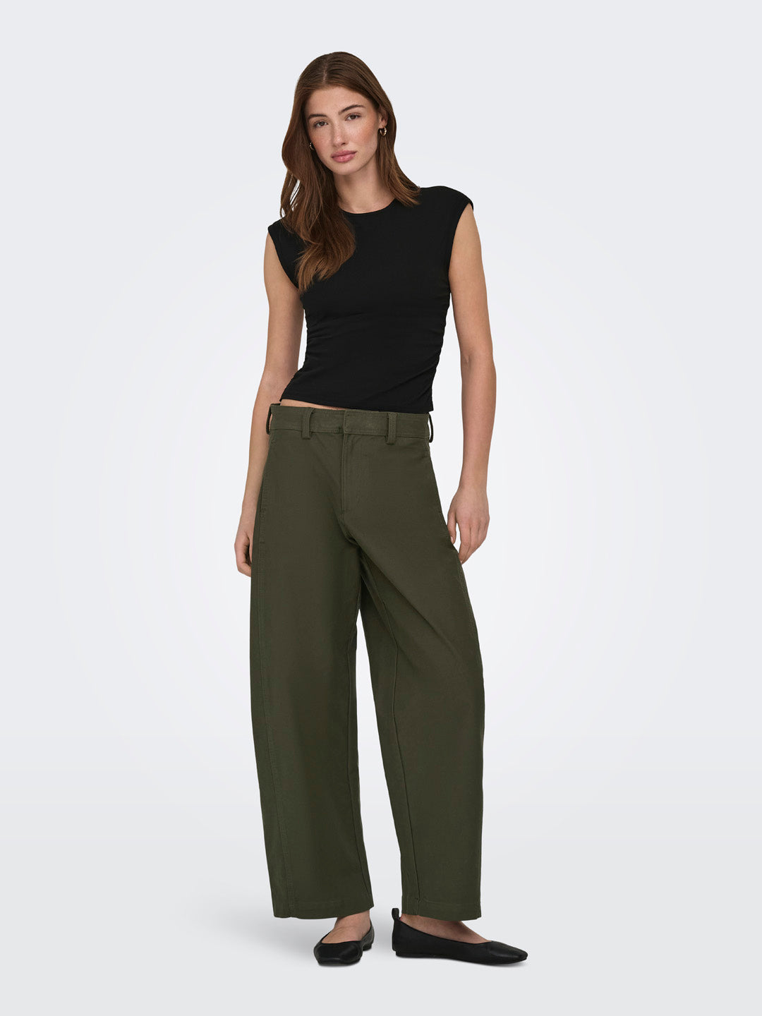Black Ruched Top