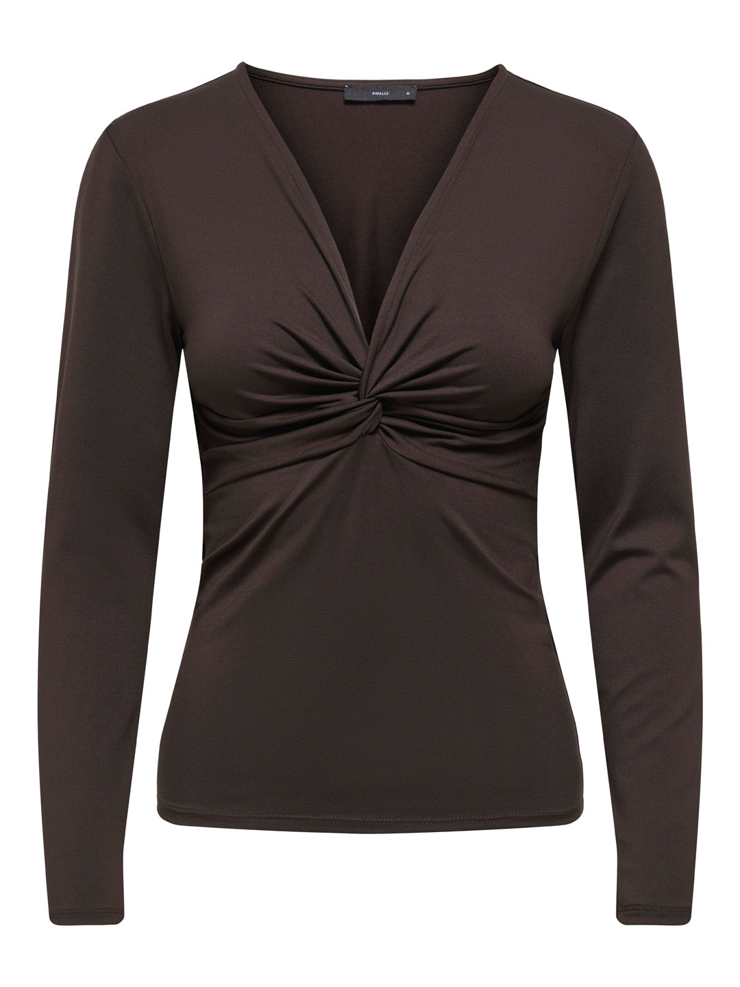 Brown Front Knot Top