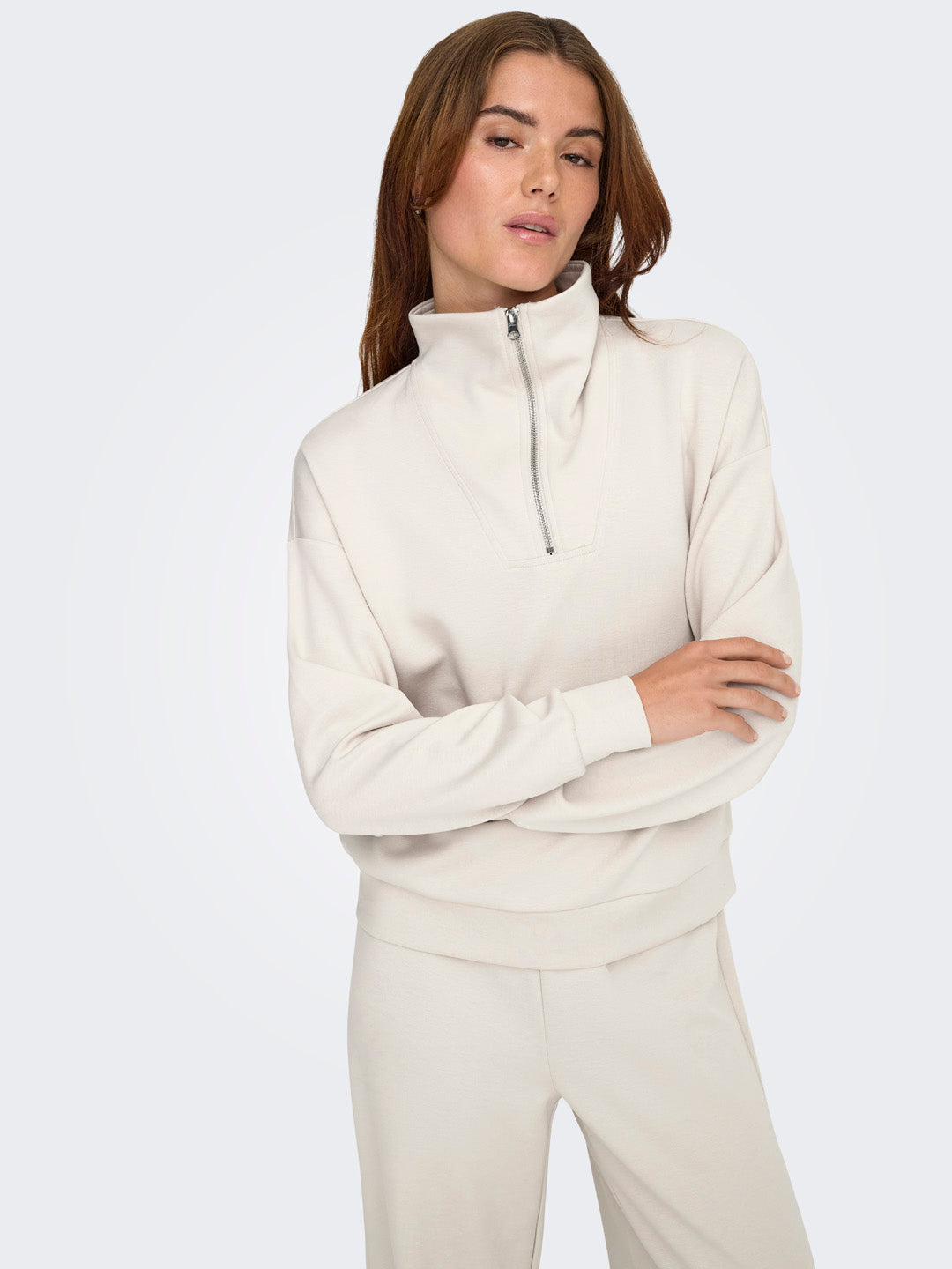 Off-White High Neck Sweatshirt
