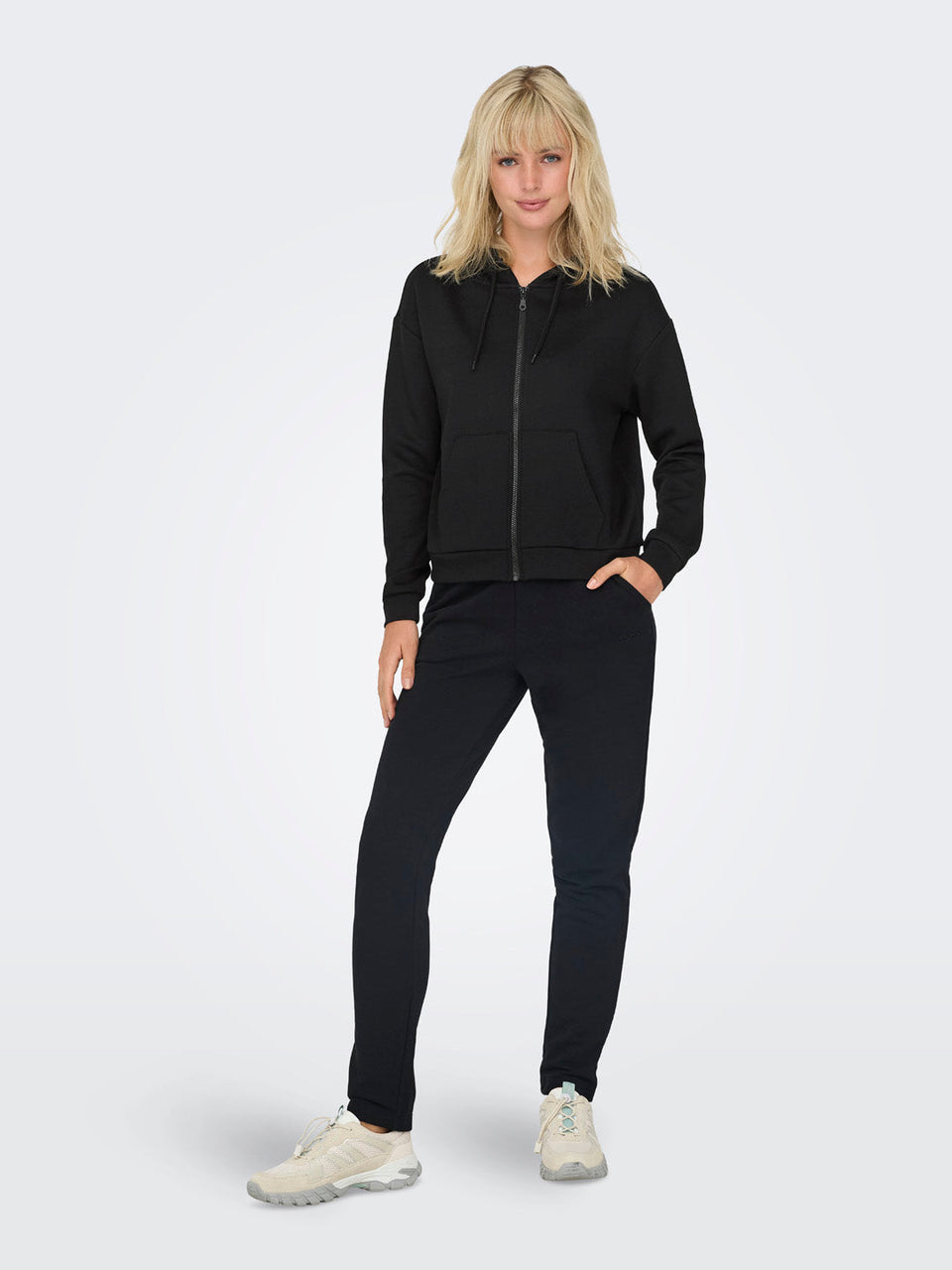 Black High Neck Sweatshirt