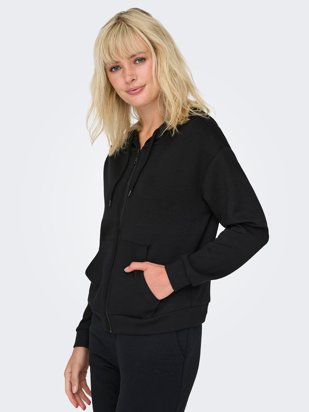 Black High Neck Sweatshirt