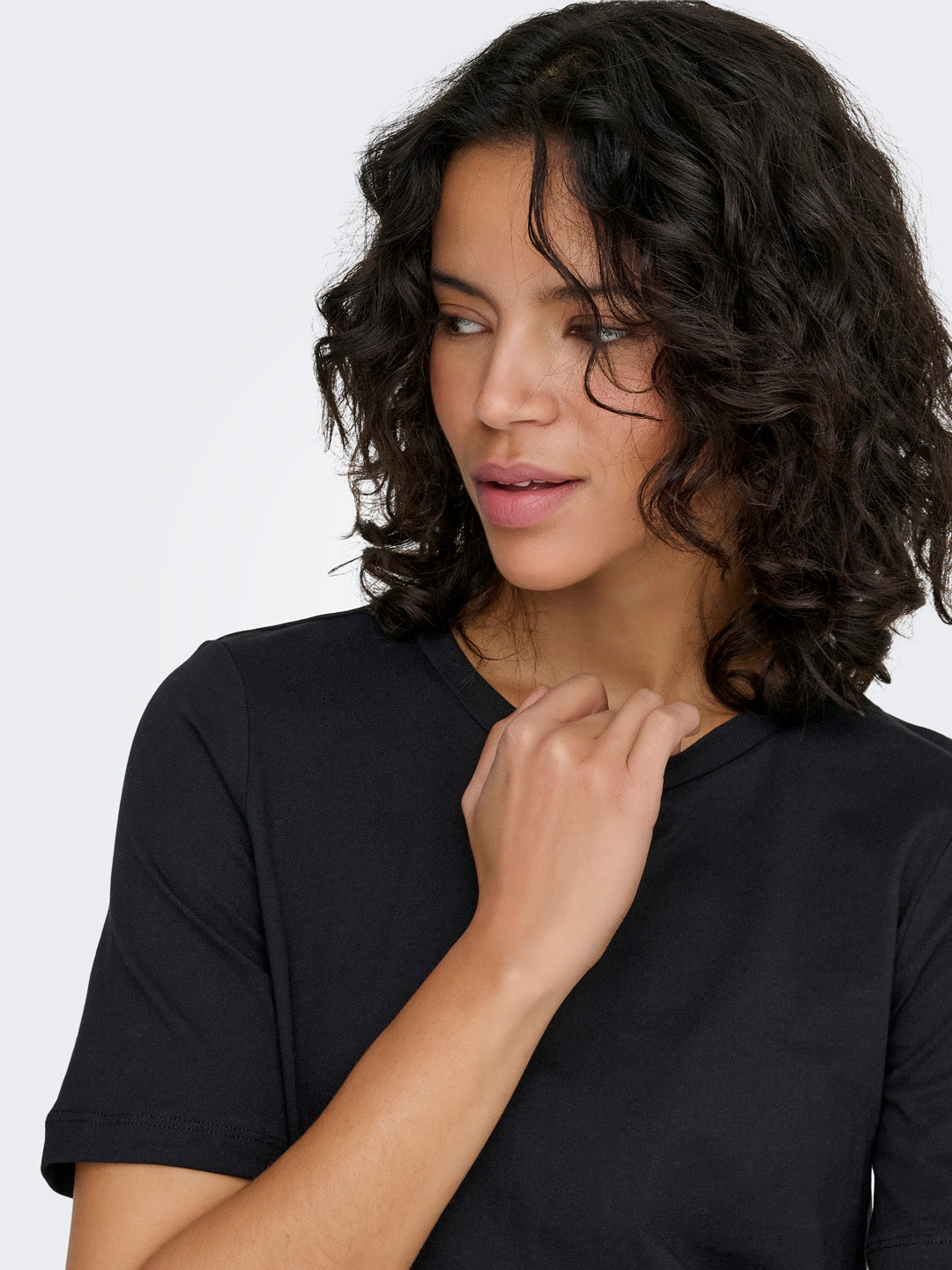 Black Cotton T-shirt