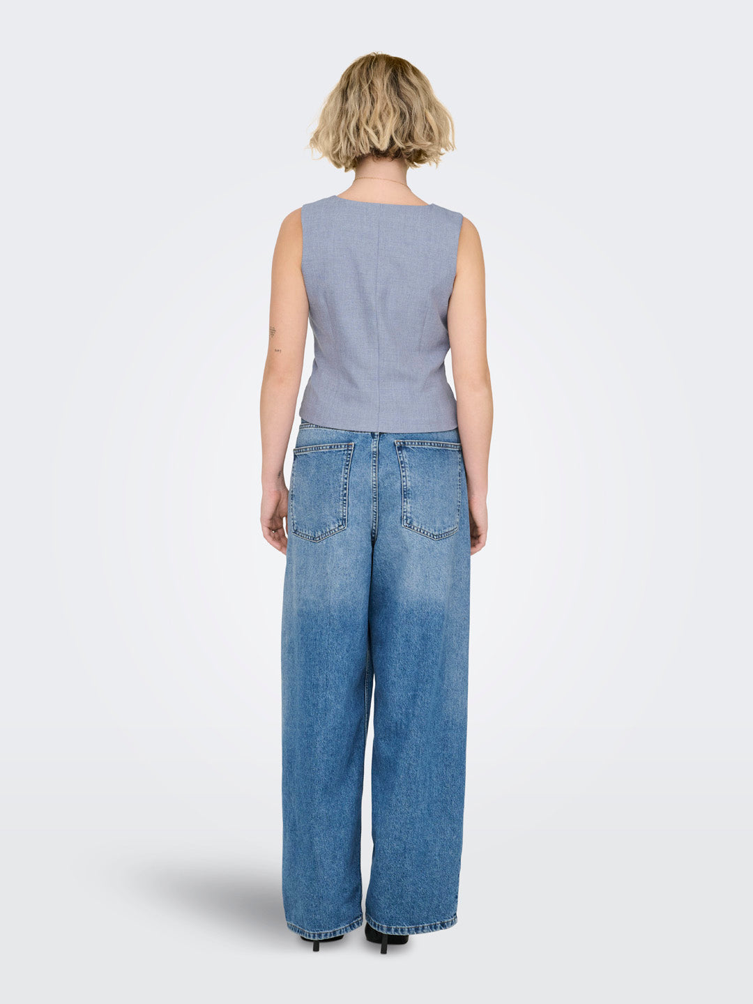 Blue Tailored Waistcoat