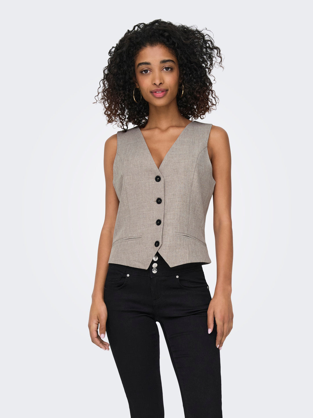 Greige Tailored Waistcoat