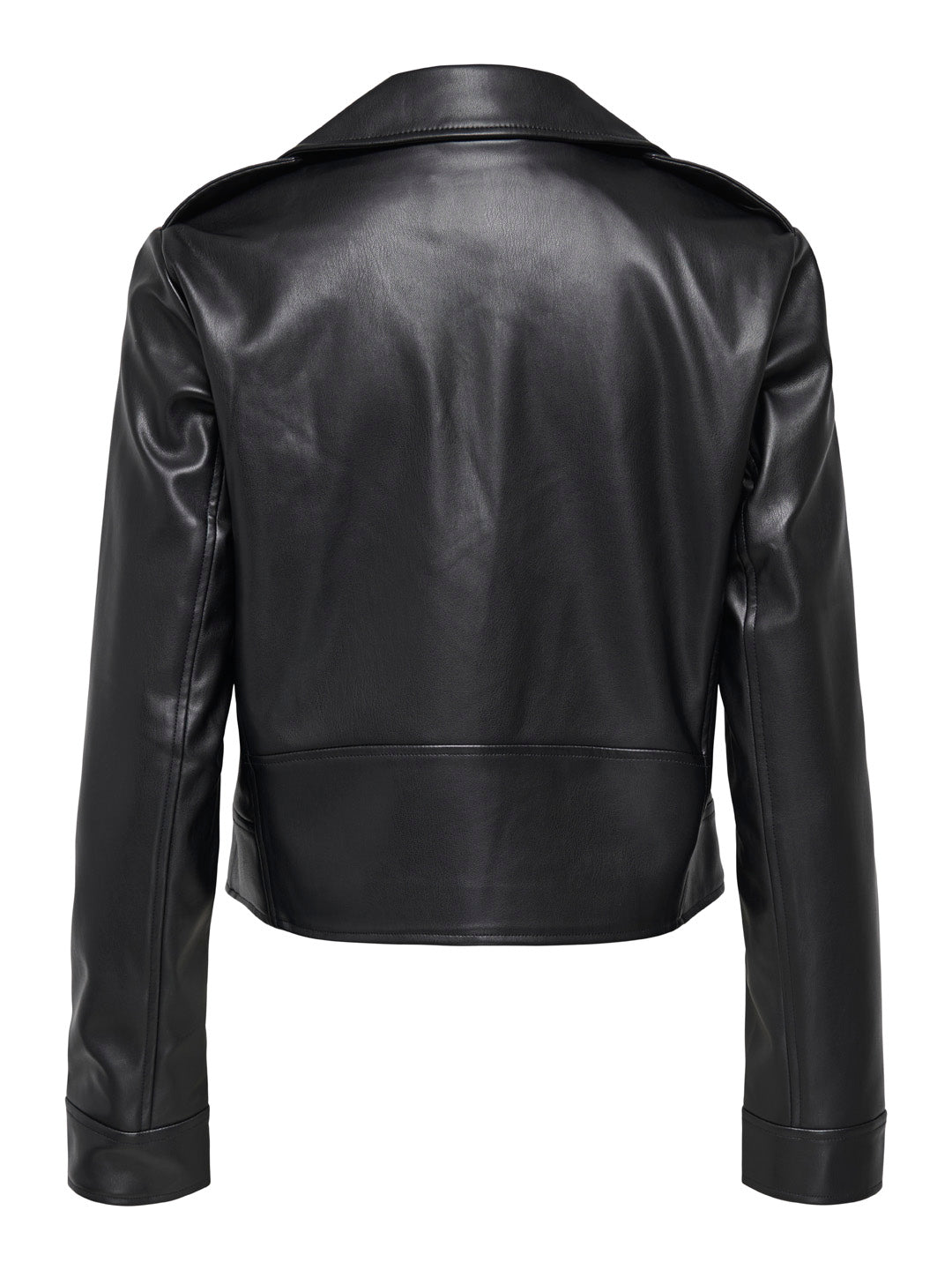 Black Faux leather Biker Jacket