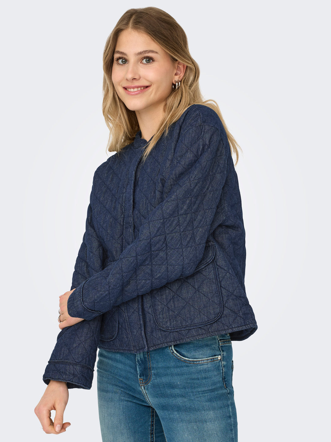 Quilted Denim Jacket